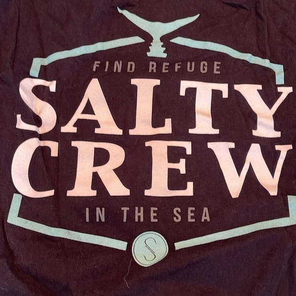 Salty Crew black cotton tee - Picture 3 of 4